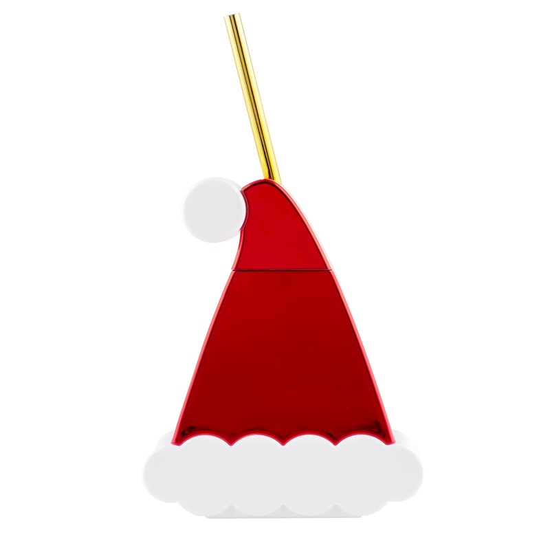 Santa Hat Novelty Cup  with Lid & Straw – 13.5oz