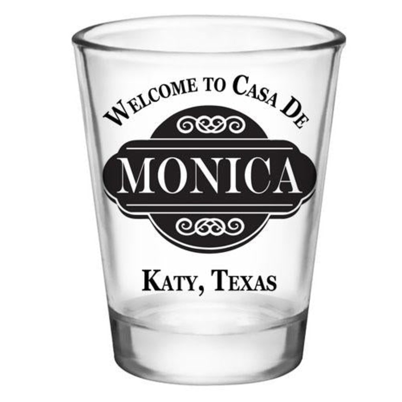 CUSTOMIZABLE Clear Shot Glass – Casa De – 1.75oz