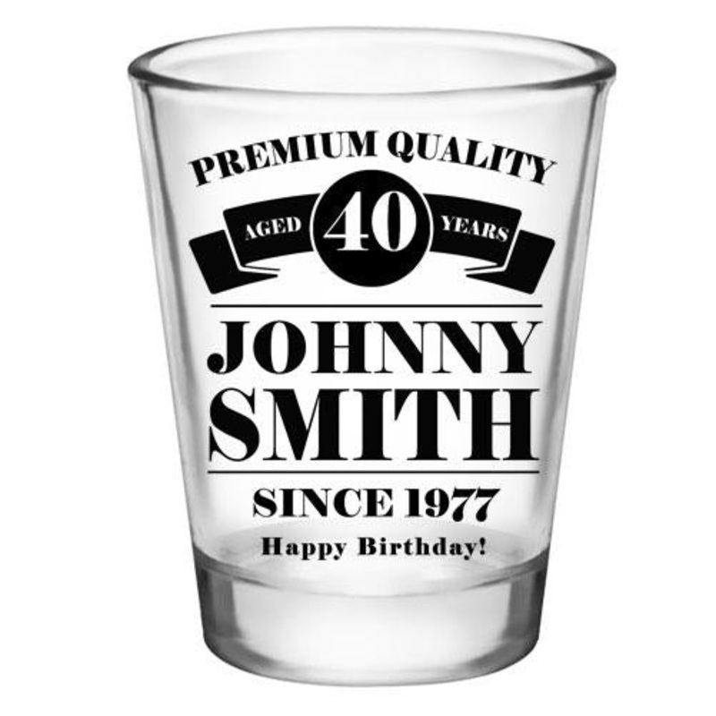 CUSTOMIZABLE Clear Shot Glass – Premium Quality – 1.75oz
