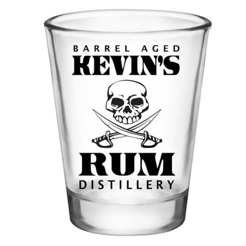 CUSTOMIZABLE Clear Shot Glass – Rum Distillery – 1.75oz