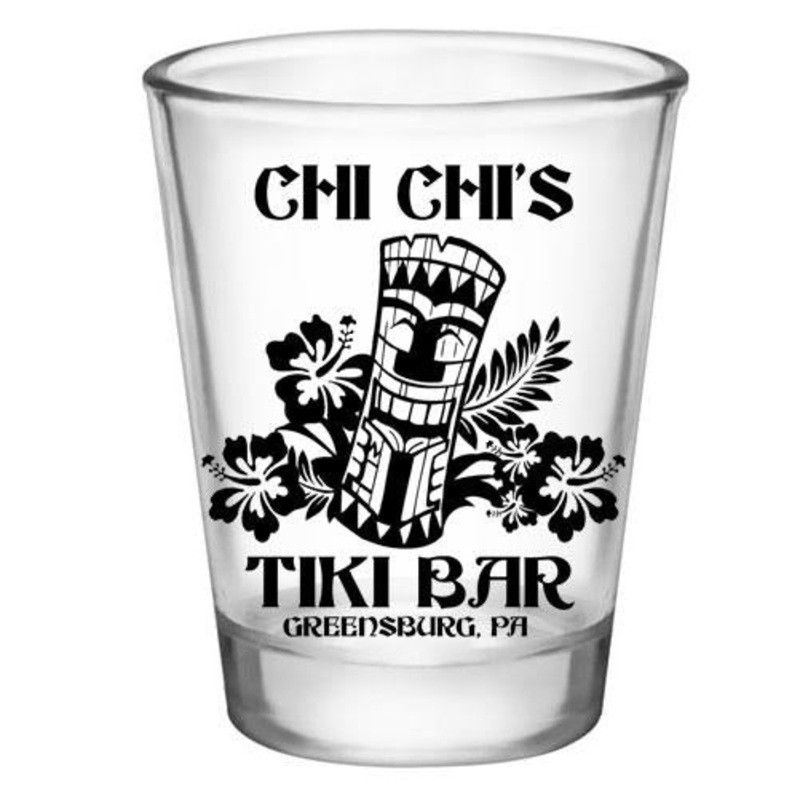 CUSTOMIZABLE Clear Shot Glass – Tiki Bar – 1.75oz