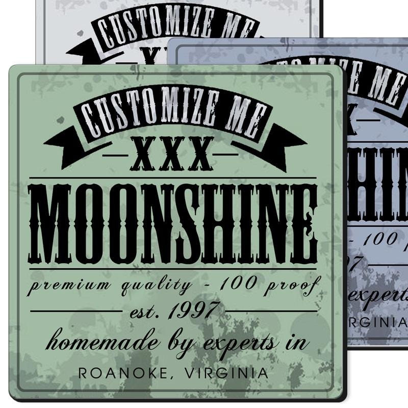CUSTOMIZABLE Coaster – 3.5in Square Foam – Moonshine Design