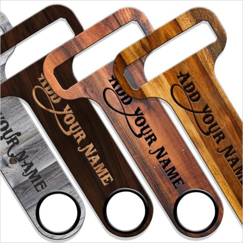 Customizable HAMMERHEAD Bottle Opener – Wood Series