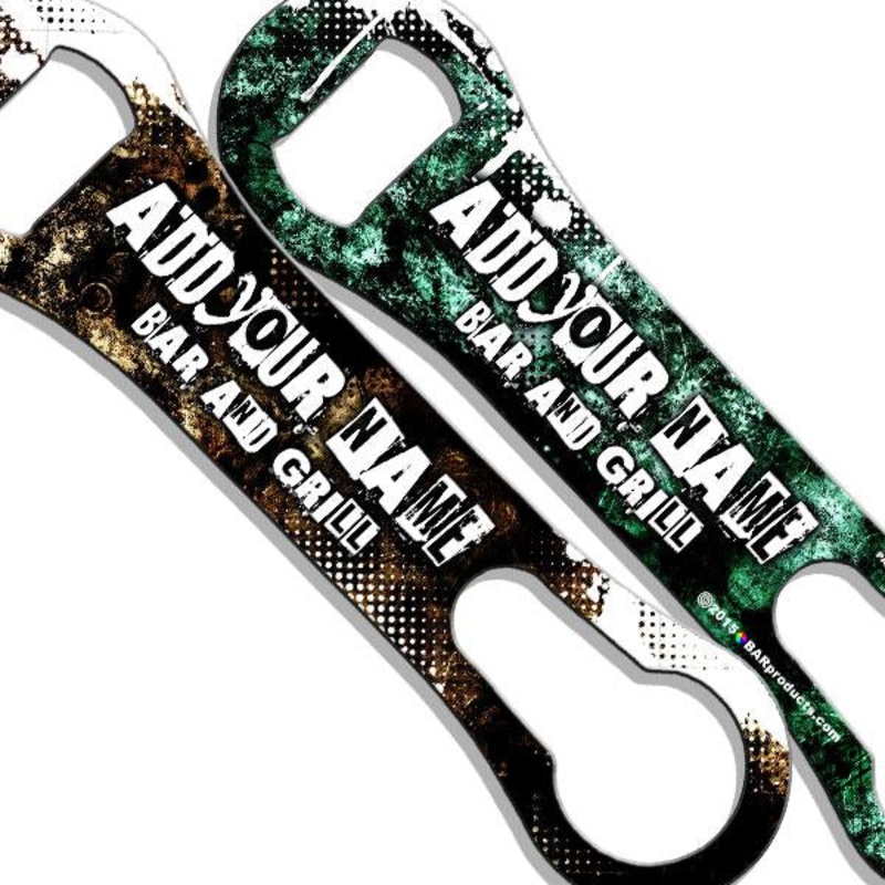 CUSTOMIZABLE V-Rod Bottle Opener – Grunge Bar