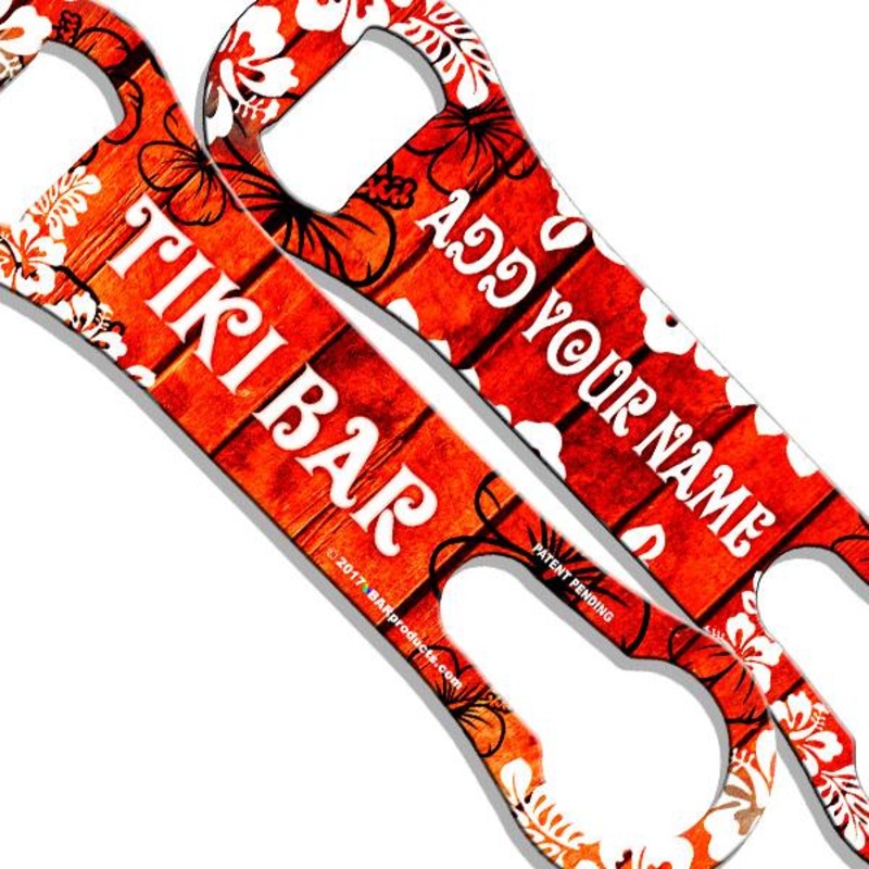 CUSTOMIZABLE V-Rod Bottle Opener – Tiki Bar Theme