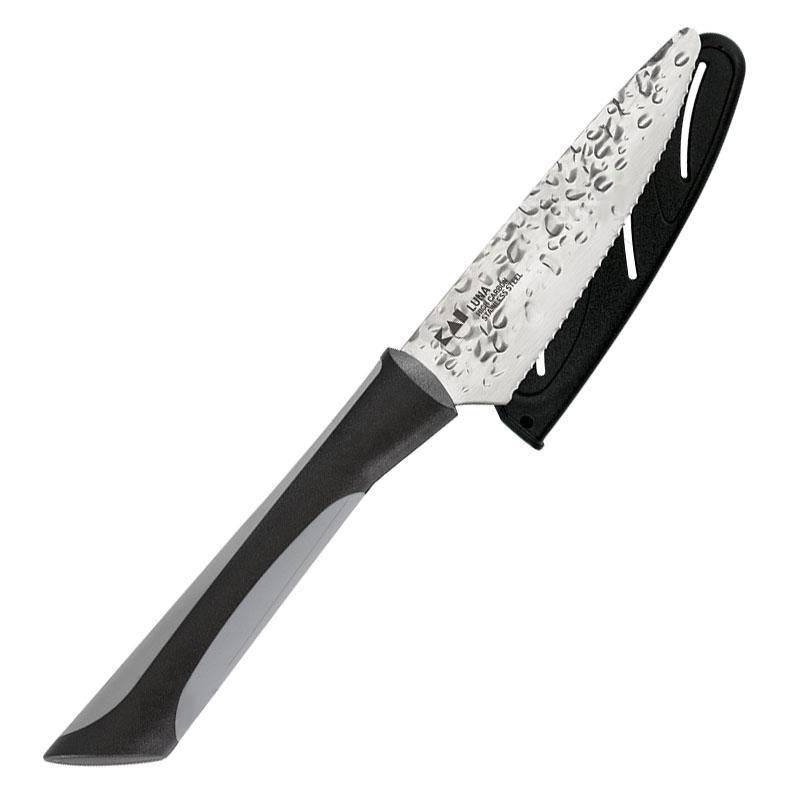Luna Citrus Knife with Hammered Blade – 4 Serrated
