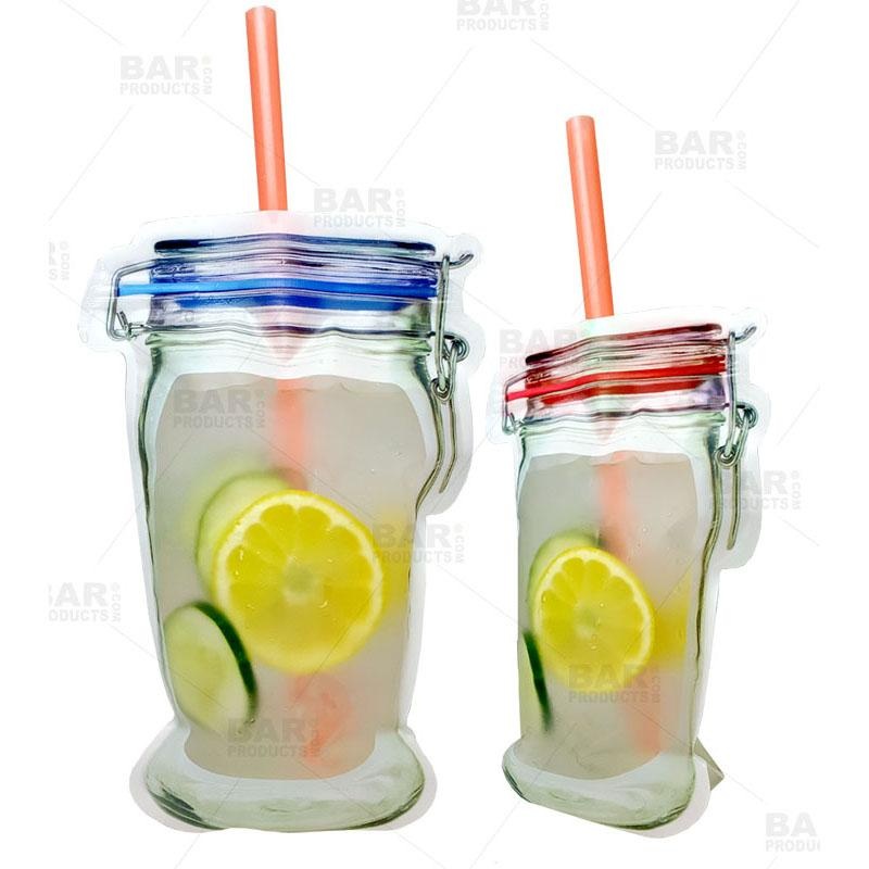 Mason Jar Zipper Cocktail Bags