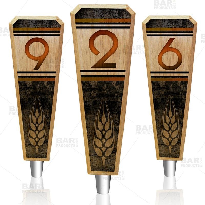 Oak Wood Numbered Beer Tap Handles –  Classy Hops