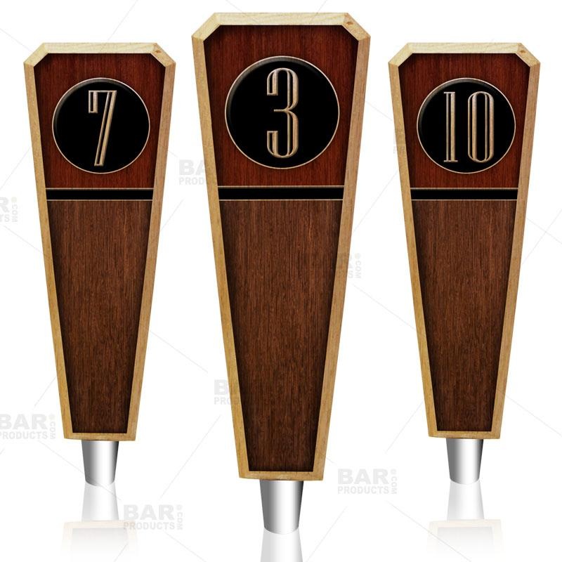 Oak Wood Numbered Beer Tap Handles –  Emblem