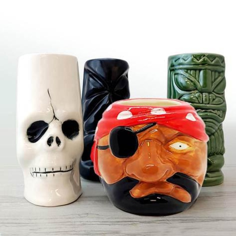 Tiki Mugs Drinkware Package 3 – Set of 4