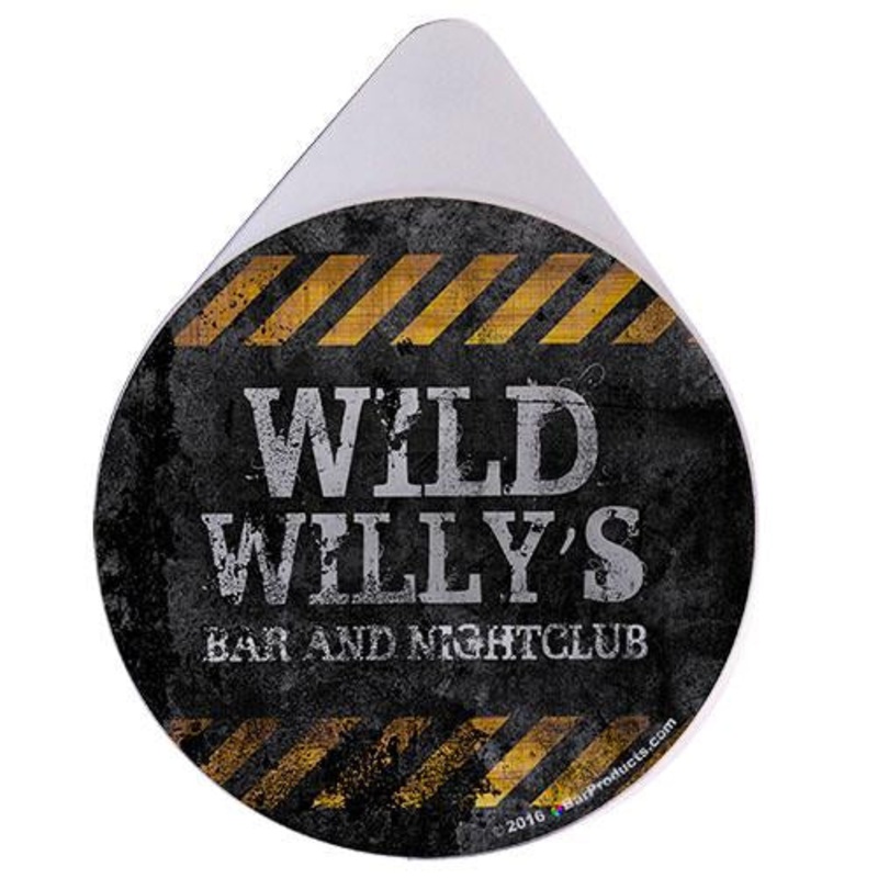 ADD YOUR NAME – Custom Hazard Grunge Glass Rimmer Lid