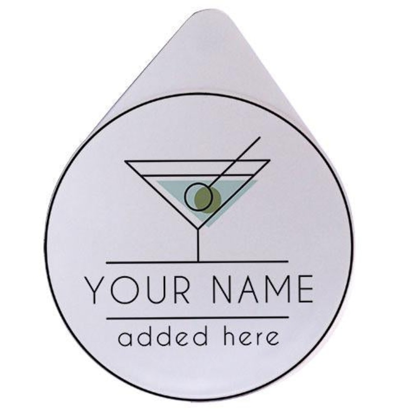 ADD YOUR NAME – Custom Martini Glass Rimmer Lid
