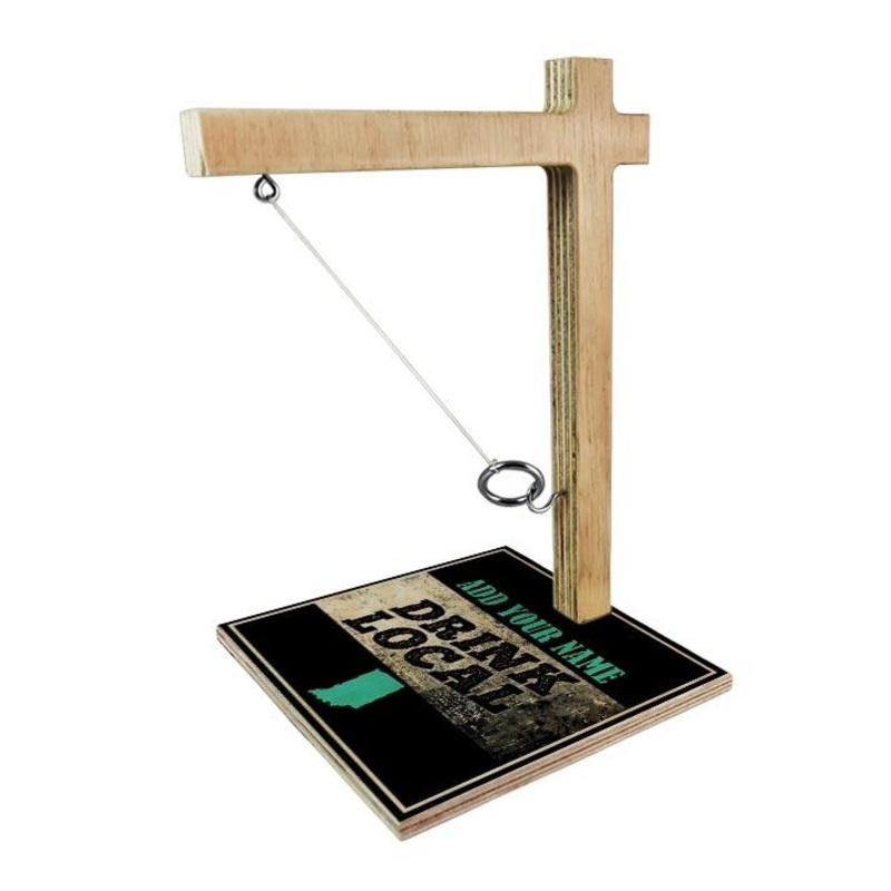 ADD YOUR NAME Large Tabletop Ring Toss Game – Drink Local