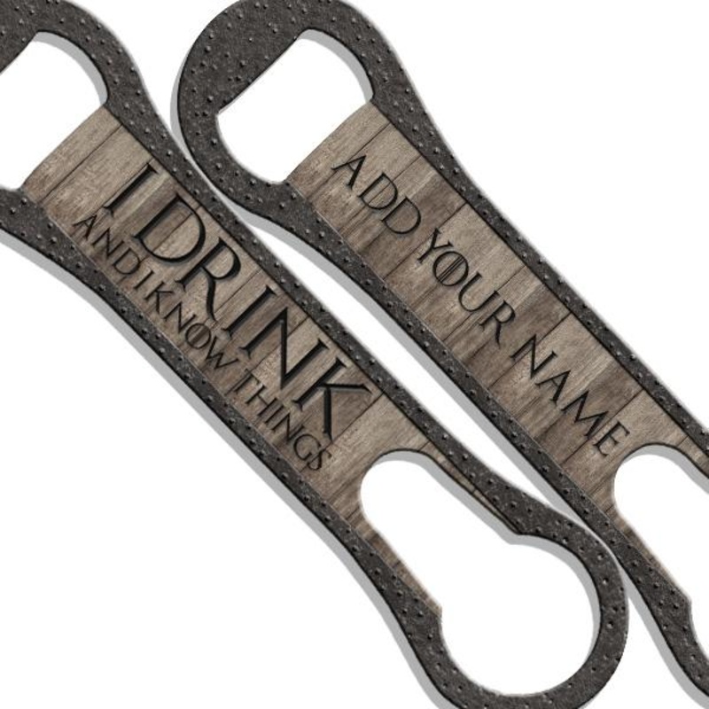 ADD YOUR NAME  V-Rod Bottle Opener  I Drink