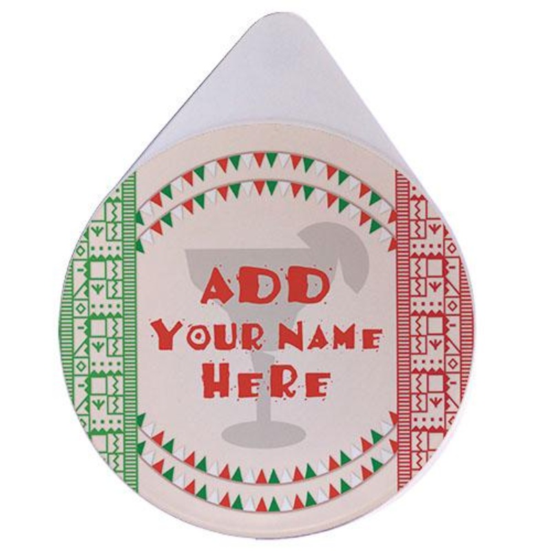 ADD YOUR NAME – Viva Mexico Custom Glass Rimmer Lid