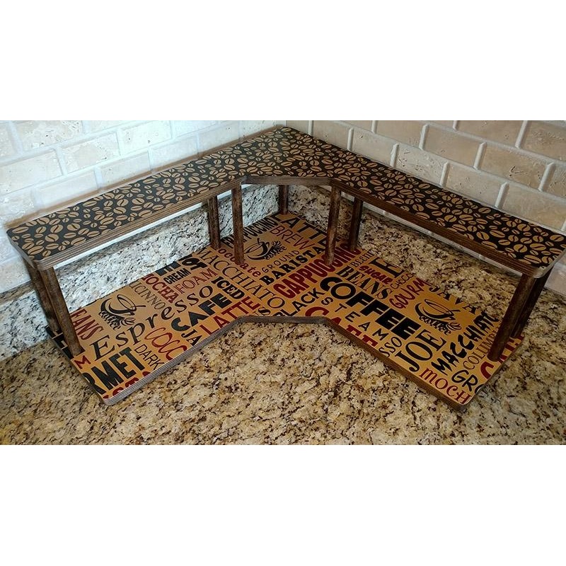 Counter Caddies – BARISTA Theme – CORNER Shelf