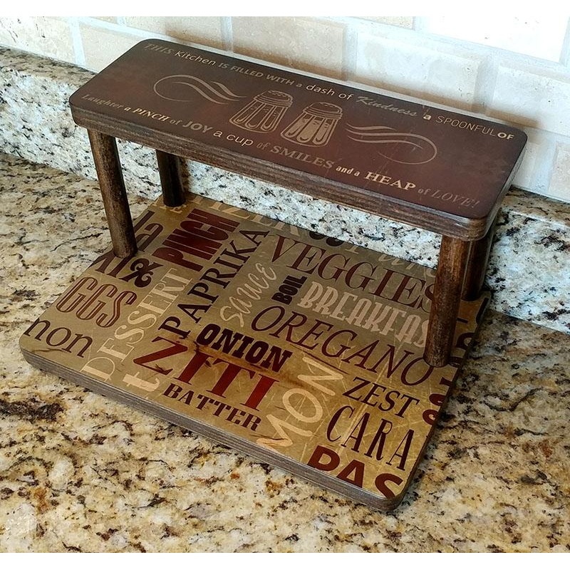 Counter Caddies – CULINARY Theme – 12 STRAIGHT Shelf