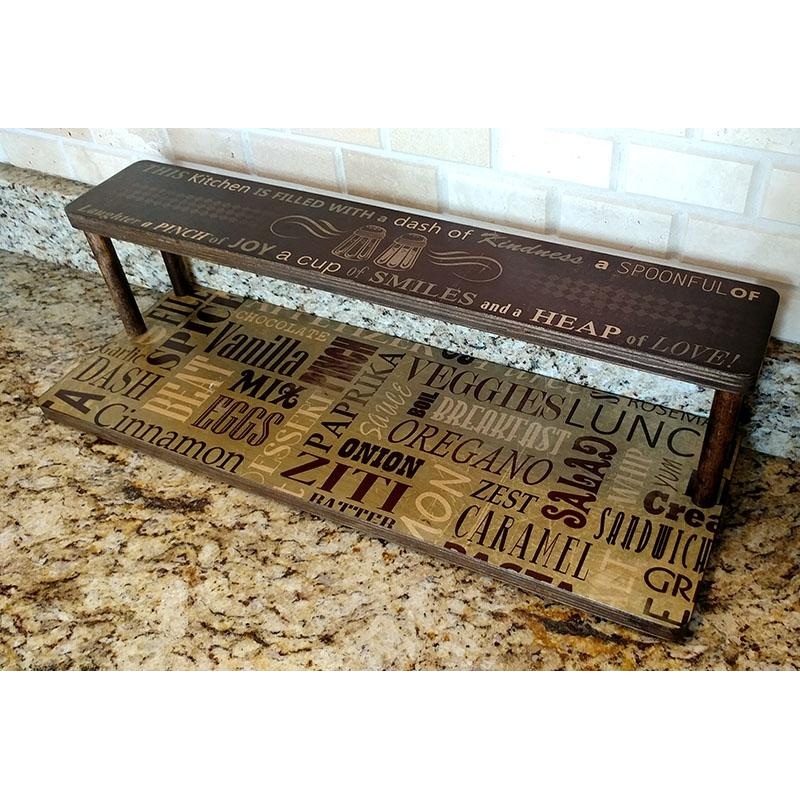 Counter Caddies – CULINARY Theme – 24 STRAIGHT Shelf