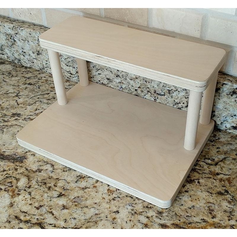 Counter Caddies – NATURAL – 12 STRAIGHT Shelf – Culinary / Spice Rack