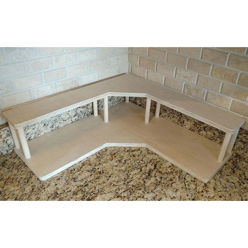 Counter Caddies – NATURAL – CORNER Shelf – Culinary