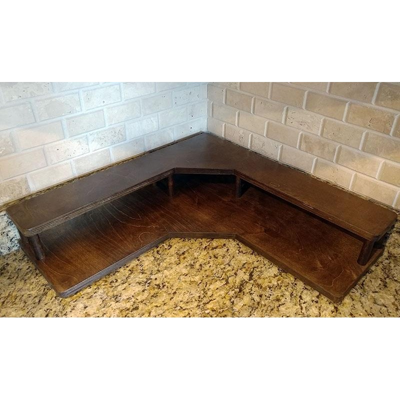Counter Caddies – Stained Finish – Liquor/Wine Bottle Display