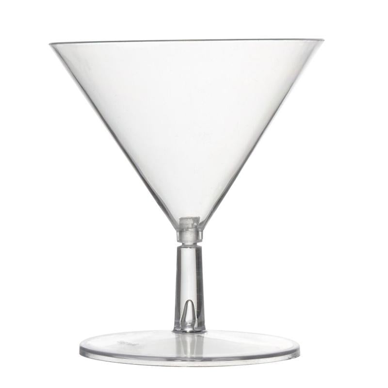 Fineline Miniature Plastic Martini Glasses – 2 oz