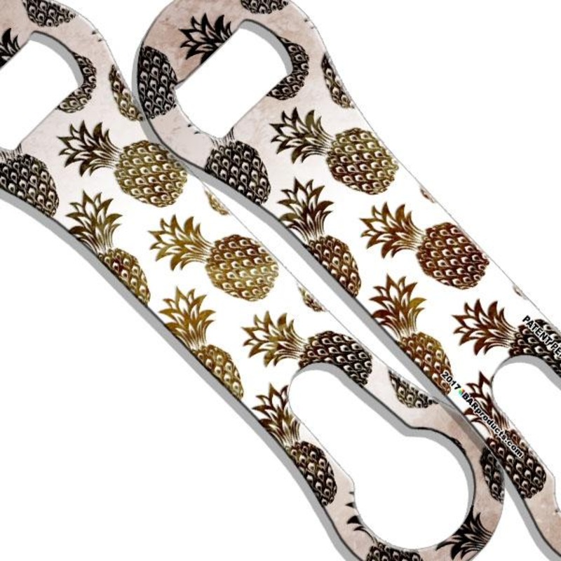 Golden Pineapple V-Rod Bottle Opener