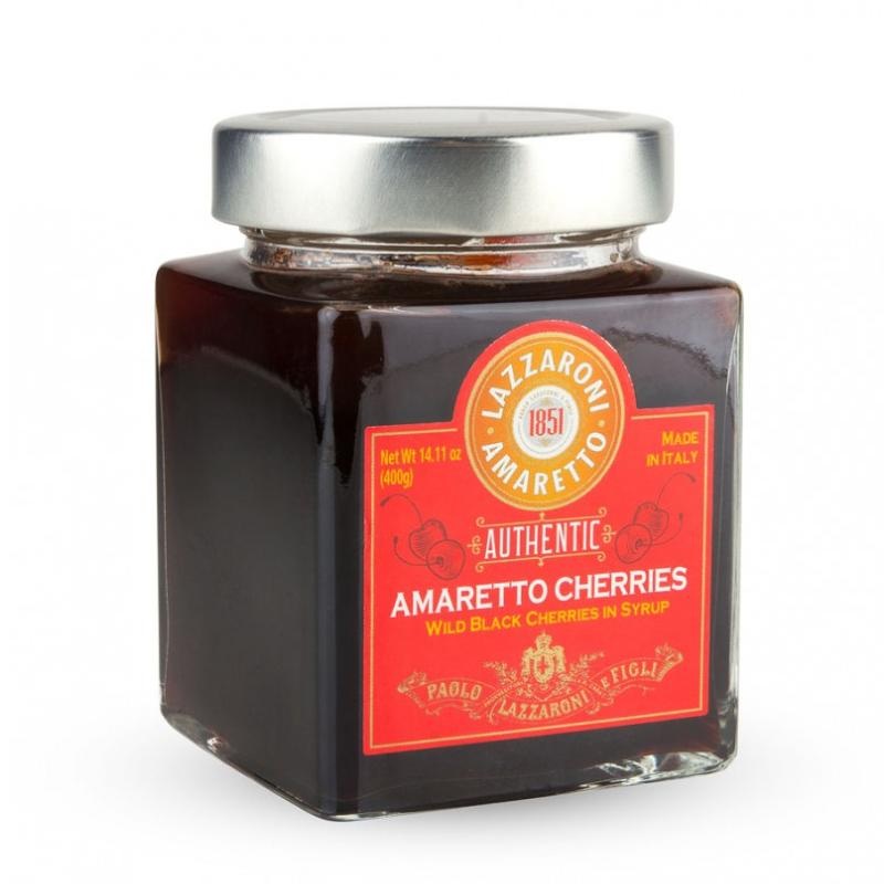 Lazzaroni Amaretto Italian Cocktail Cherries – 14 oz Jar