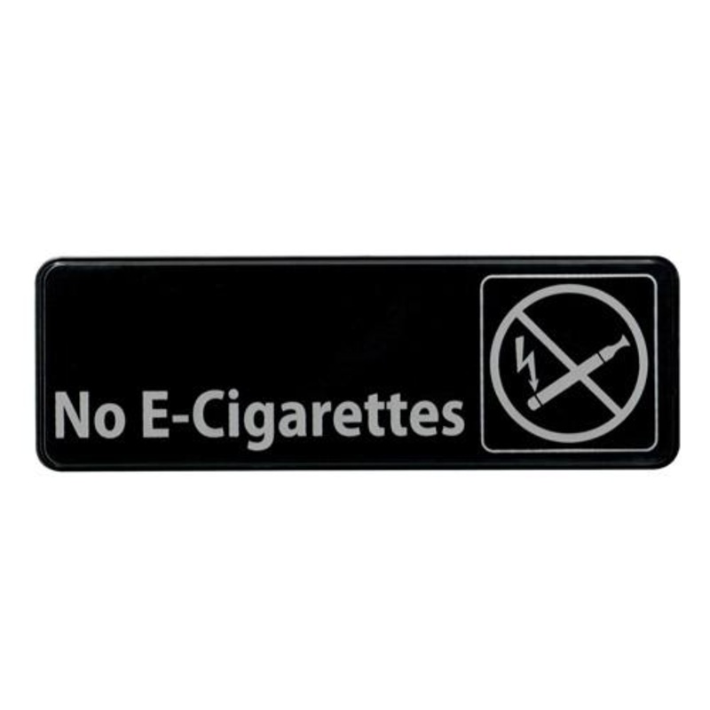 No E-Cigarettes Sign – 9 x 3