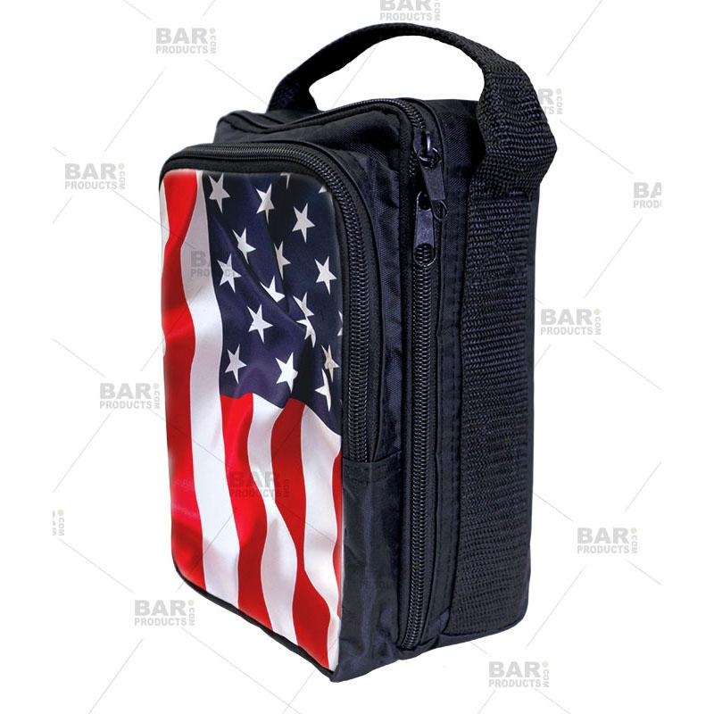 U.S. Flag Design Bartender Tote Bag