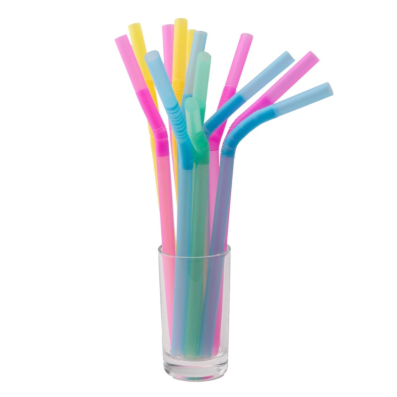 Assorted Flexible Straws – Pack of 25