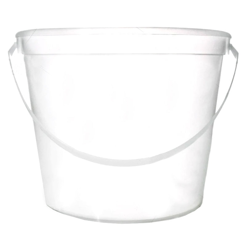 BarConic 170oz Clear Plastic Bucket w/handle