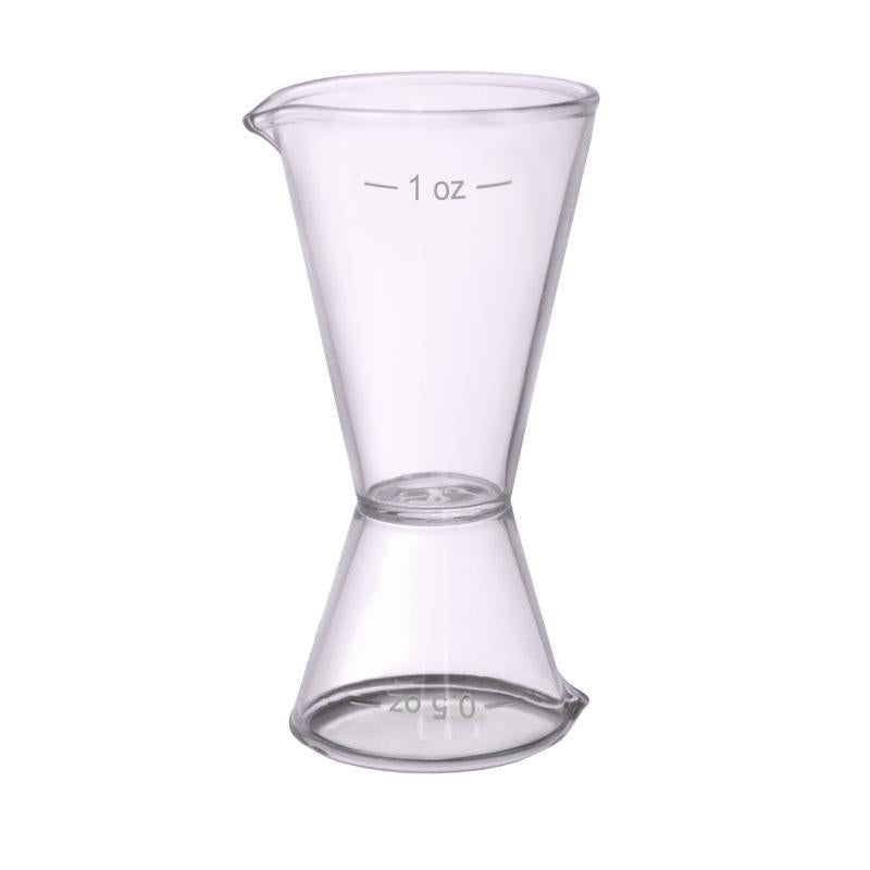 BarConic Glass Jigger – Double Sided – 1/2 oz and 1 oz