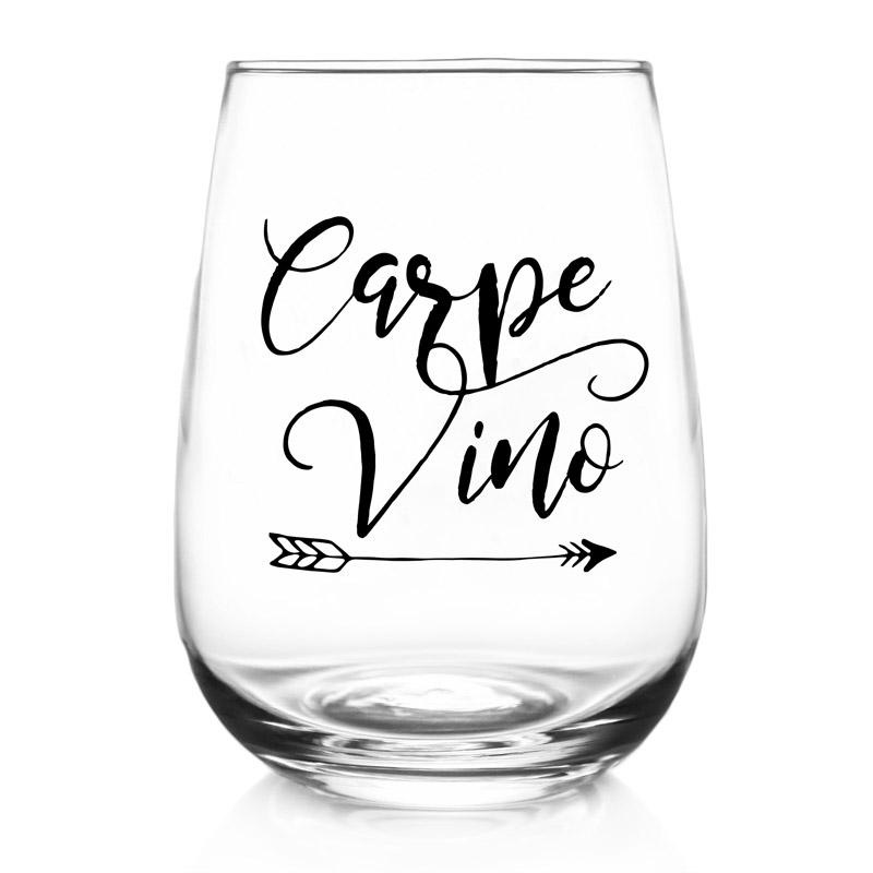 Carpe Vino Stemless Wine Glass – 17oz