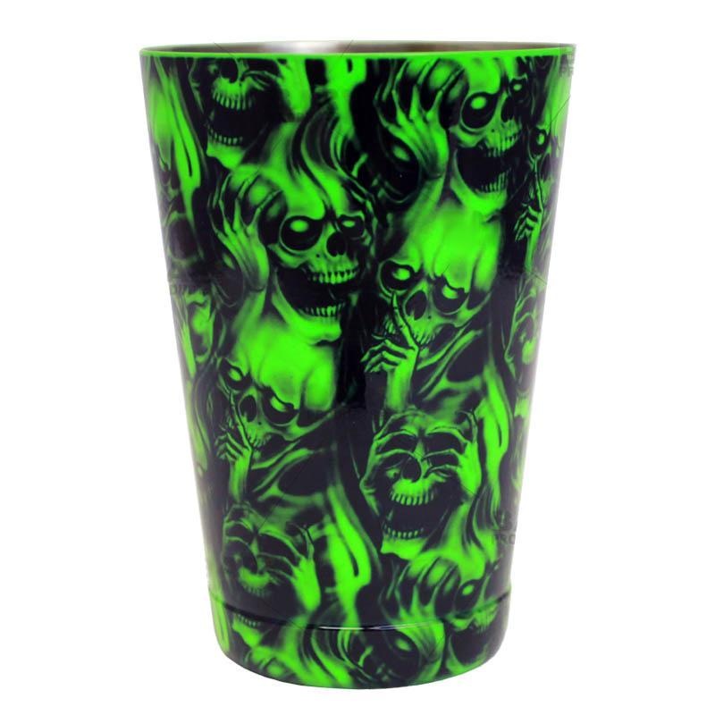 Cocktail Shaker Tin – 18oz weighted – NEON GREEN Evil