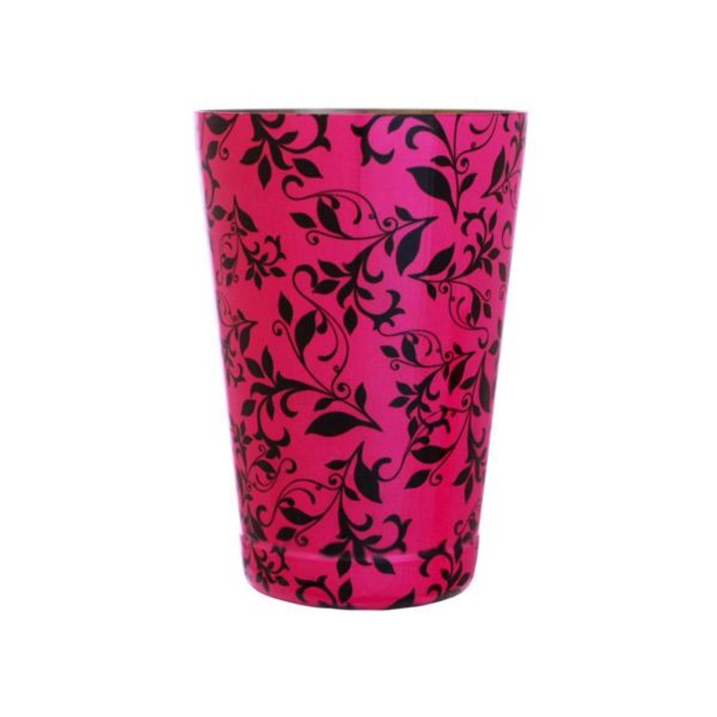 Cocktail Shaker Tin – 18oz weighted – Pink Swirl