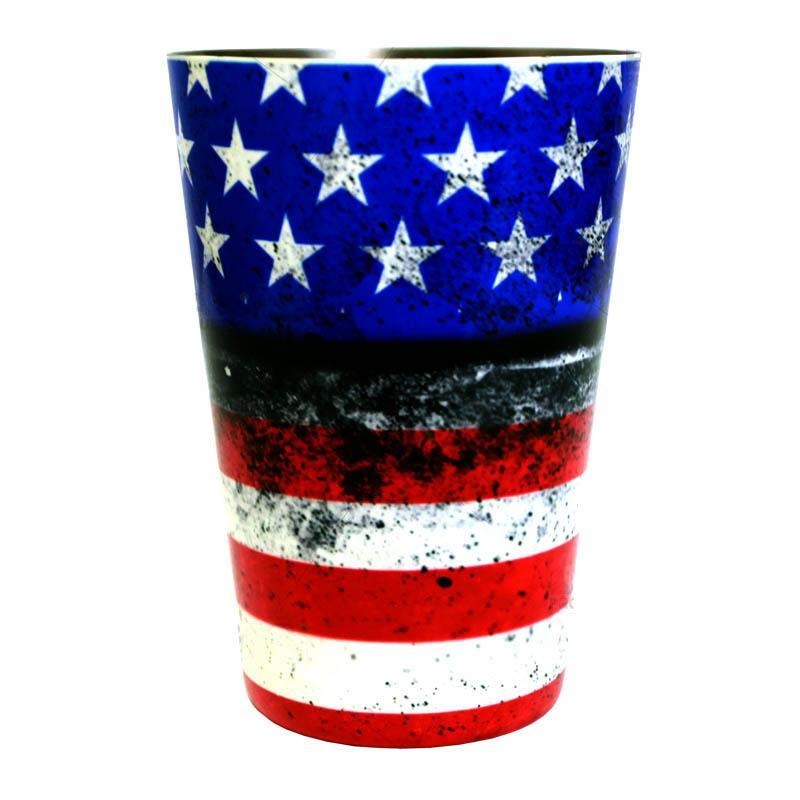 Cocktail Shaker Tin – 18oz weighted – U.S. Flag