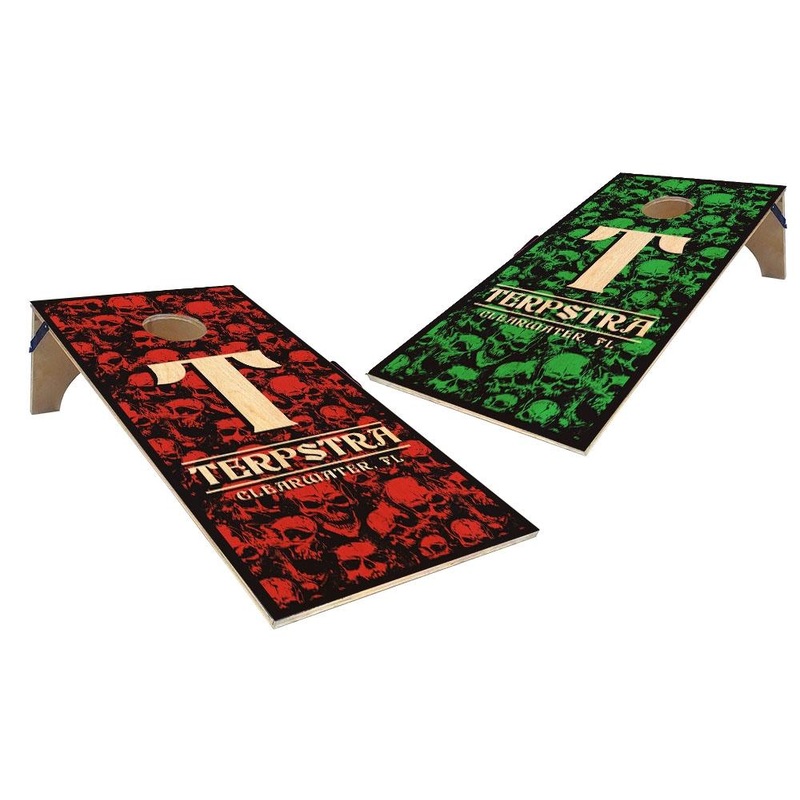 CUSTOMIZABLE Cornhole Game Boards – SKULLS – Color Options – 22 x 44
