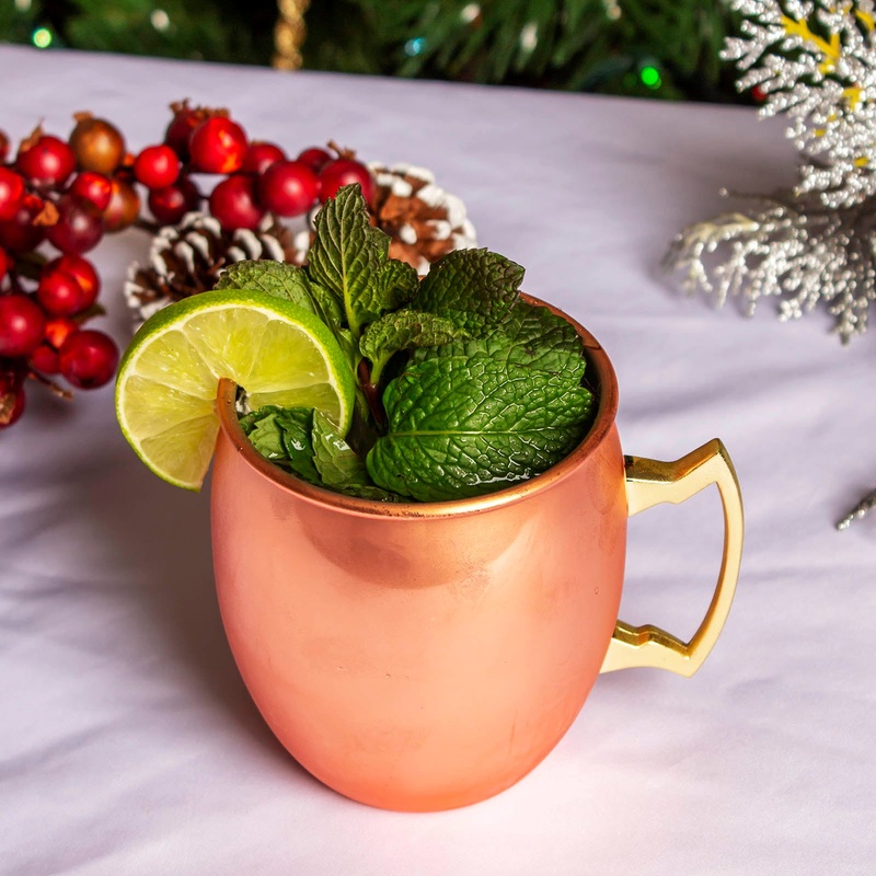Holiday Moscow Mule Bar Set|Regular|Hammered