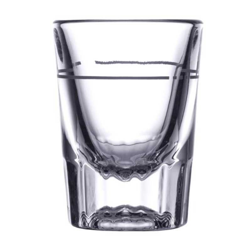 Libbey 2 oz. Fluted Whiskey / Shot Glass with .875 oz. Cap Line – 48/Case