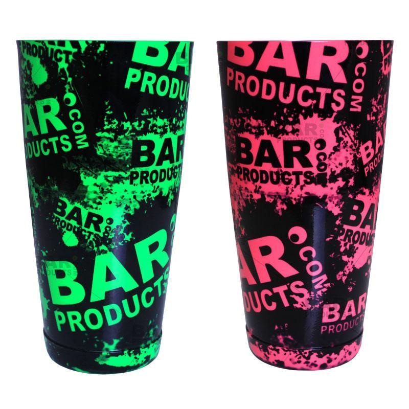 Printed Cocktail Shaker Tin – NEON BPC – 28 ounce Weighted