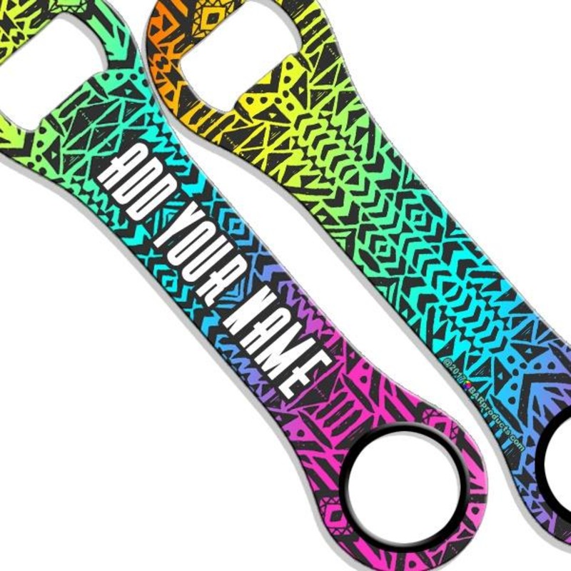 ADD YOUR NAME Dog Bone Bottle Opener – BoHo Aztec