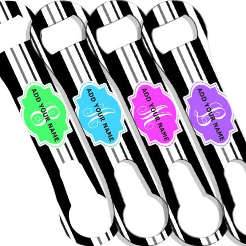 ADD YOUR NAME V-Rod Bottle Opener  Stripes