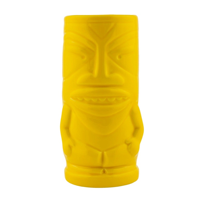 BarConic Tiki Mug  Yellow 12 ounces
