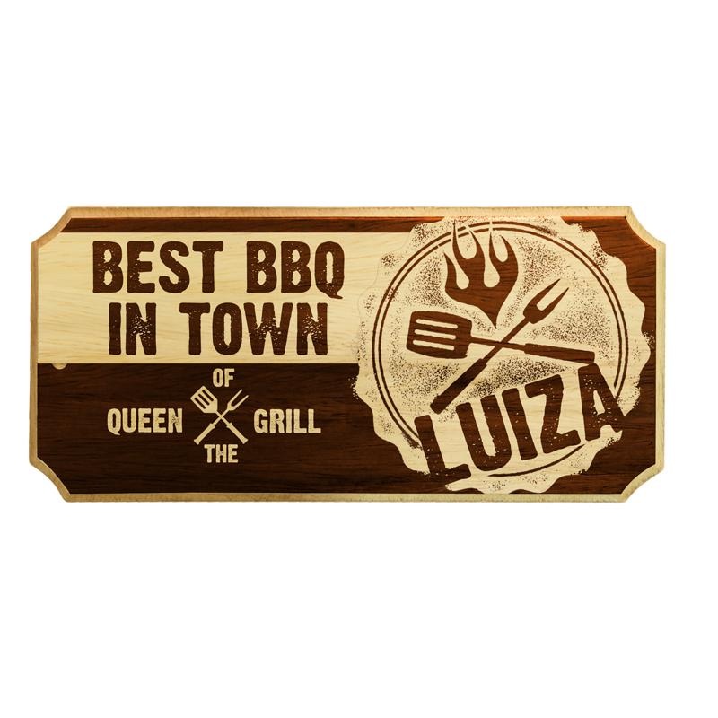 BBQ Custom Wood Plaque Sign
