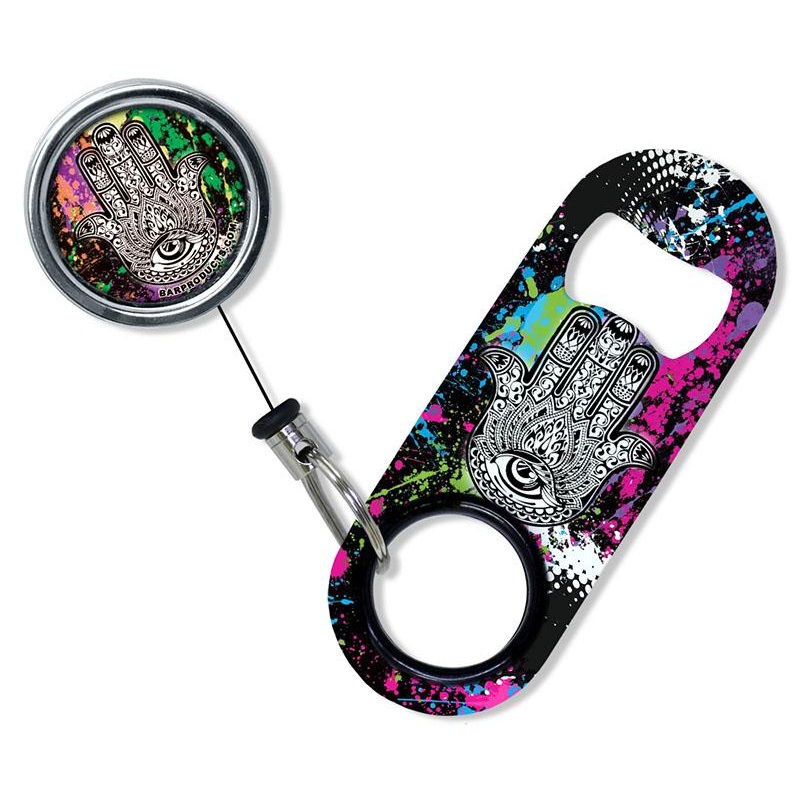Kolorcoat Mini Bottle Opener with Retractable Reel – Hamsa