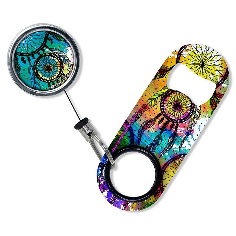 Kolorcoat Mini Bottle Opener with Retractable Reel – Painted Dreamcatcher