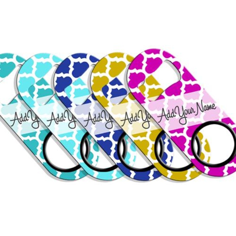 Moroccan Patterns Mini Bottle Opener – ADD YOUR NAME