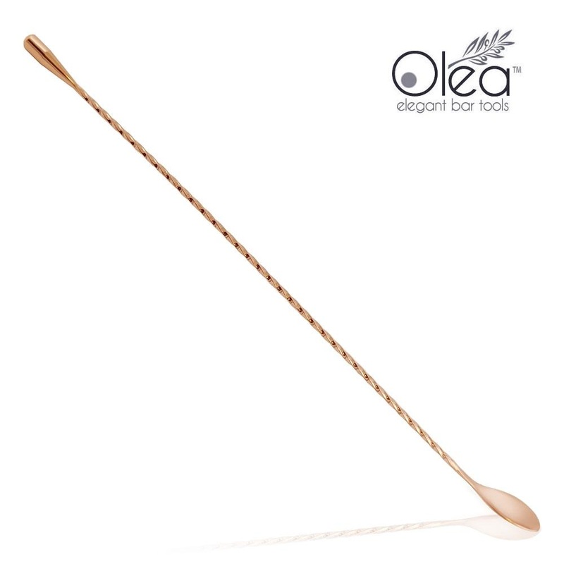 Olea Bar Spoon – Copper Plated with Weighted Tip (40cm)