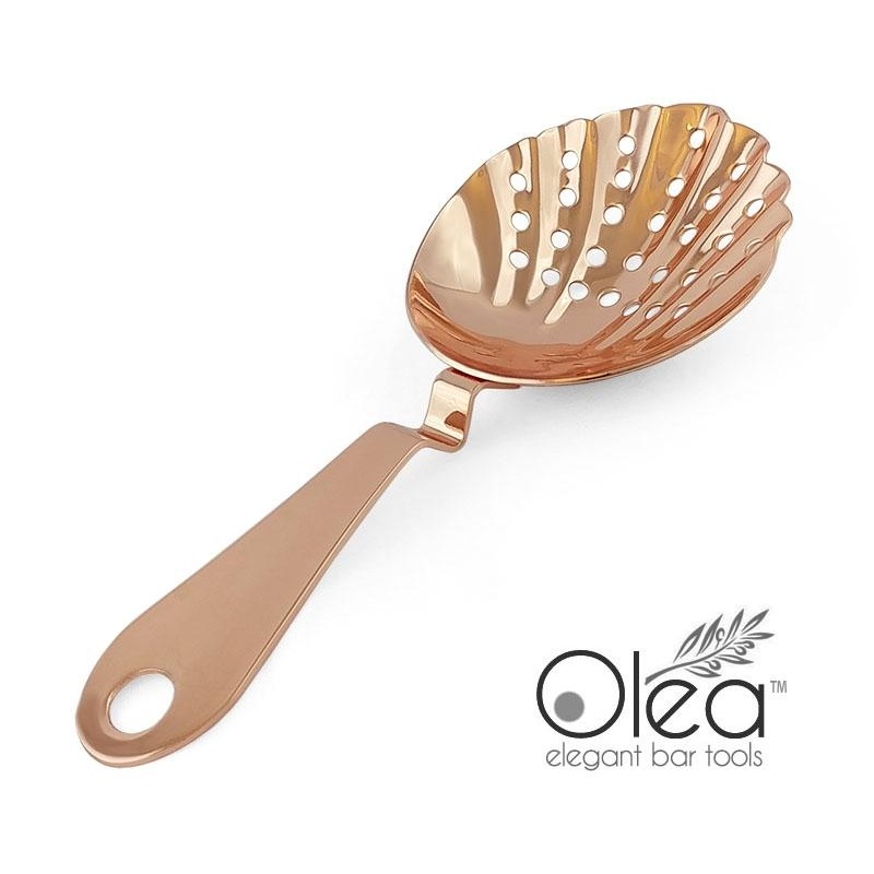 Olea Shell Julep Cocktail Strainer (Copper Plated)